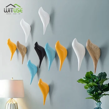 

1PC Simple Modern Bird Water Drop Home Storage Organization Wall Door Decor Hanging Clothes Hook Wall Hanging Clothes Hanging
