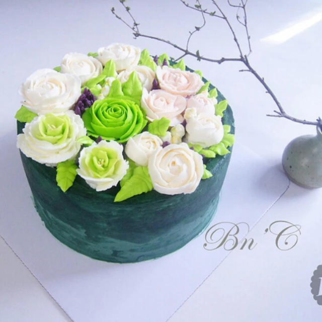 1 db Levelek Fúvókák Rozsdamentes Acél Jegesedés Csövek Tippek Tészta Fondant Sütemény Sütőedényekhez - Image 4