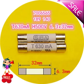 

10PCS Fuse T 315mA 400mA 500mA 630mA 800mA 1A 1.25A 1.6A 2A 2.5A 3.15A 5A 6.3A 8A 10A 500V 189140 7006565 6.3x32mm fuse tube