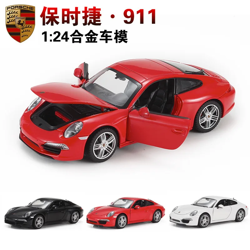 Спортивные автомобили Rastar 1:24 литые под давлением 911 высокая симуляция