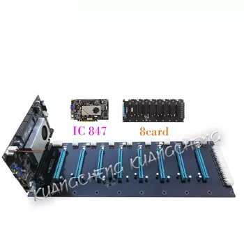 

DDR3 Memory 8 Card In-Line PCIE Motherboard IC847. Suitable For Eth ZEC XMR Mining Stable GPU 8 Card Computer Motherboard