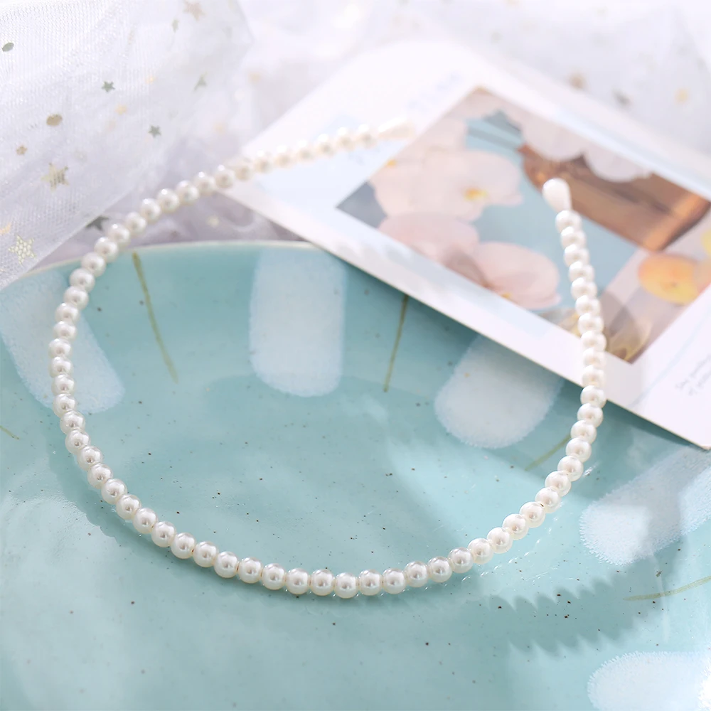 Haarbänder aus Metall für Frauen, Haarschmuck, Designer-Band, Reifen, Schleife, Hochzeit, Perlen-Stirnband, Metall-Braut-Kopfbedeckung, Bänder, Clip – Detail 12