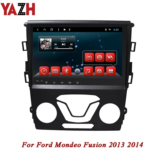 9.0 RAM 2GB ROM 32GB YAZH автомобильный dvd-плеер на основе Android для Ford Mondeo Fusion 2013 gps навигация 1 Din автомагнитола мультимедиа wifi стерео головное устройство TPMS - Цвет: 9.0 RAM 2GB ROM 32GB