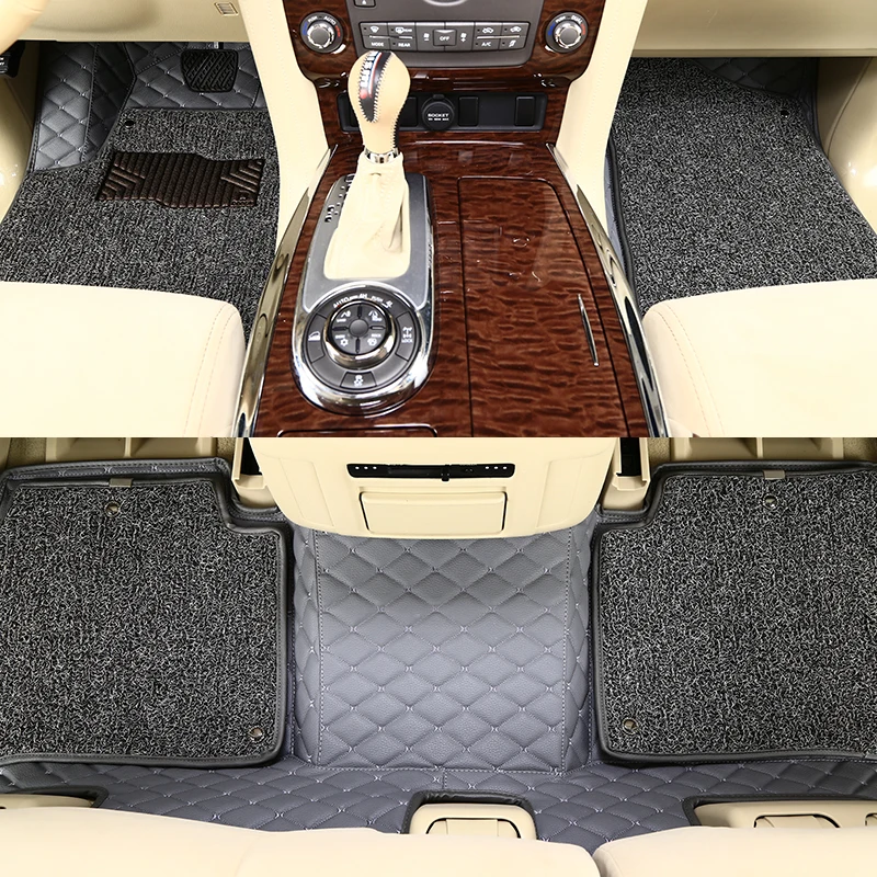 Boost автомобильные коврики для Toyota premium Probox Prius Aipha, водонепроницаемые, с добавлением шелковой катушки, автомобильные подушечки для ног - Название цвета: E Gray Silk Coil