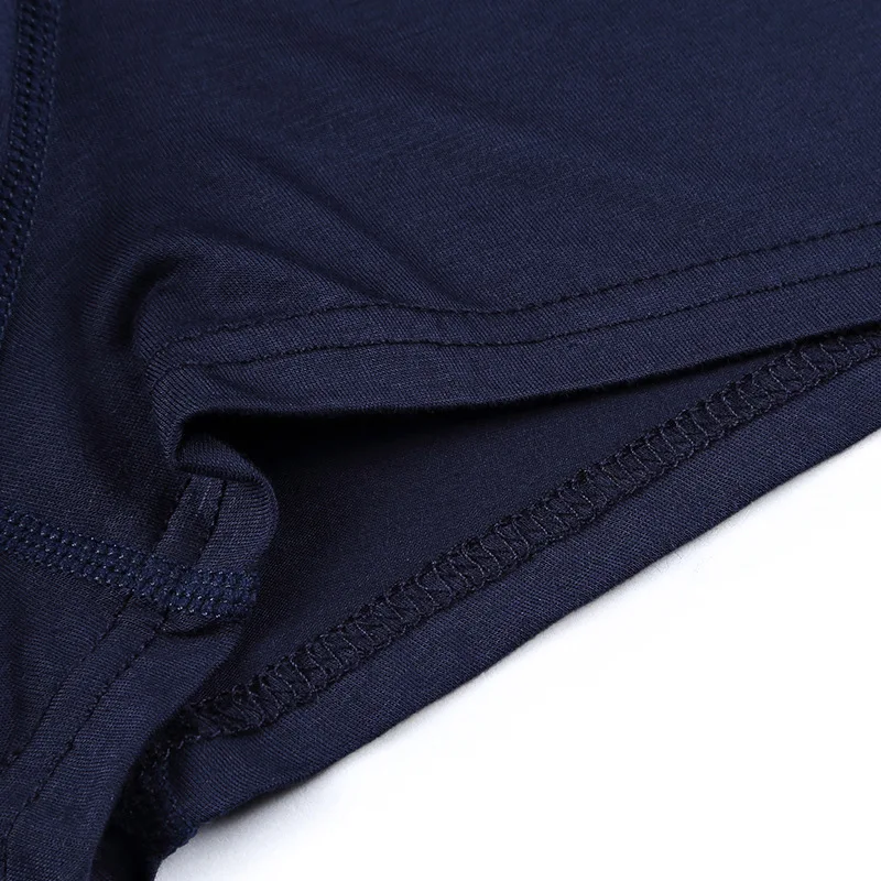 5XL мужские боксеры, нижнее белье 4 шт./лот одноцветное, из модала, дышащие удобные мужские боксеры, нижнее белье, мужские Бесшовные u-выпуклые трусы