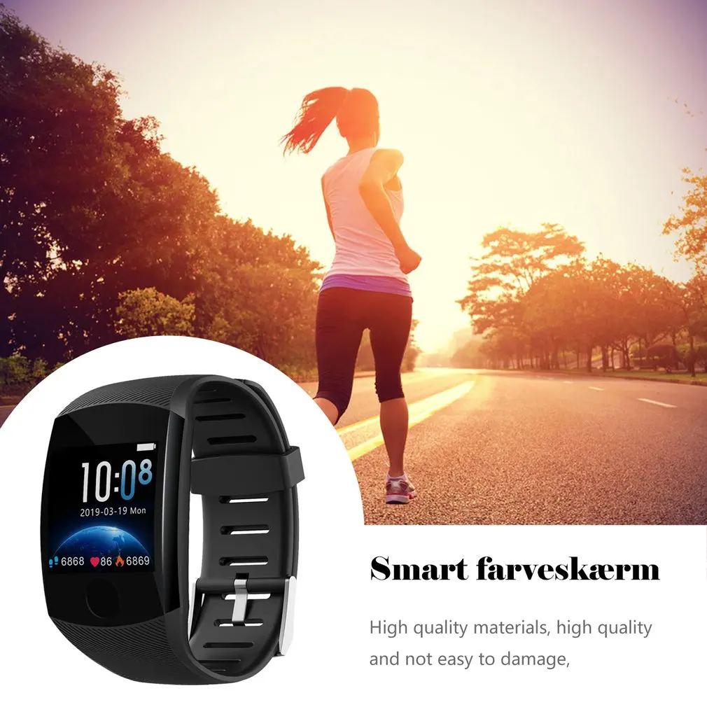 Q11 Smart Bracelet 1.3 Inch Color Screen Heart Rate Monitoring Calls Reminder Waterproof IP67 Sports Bracelet