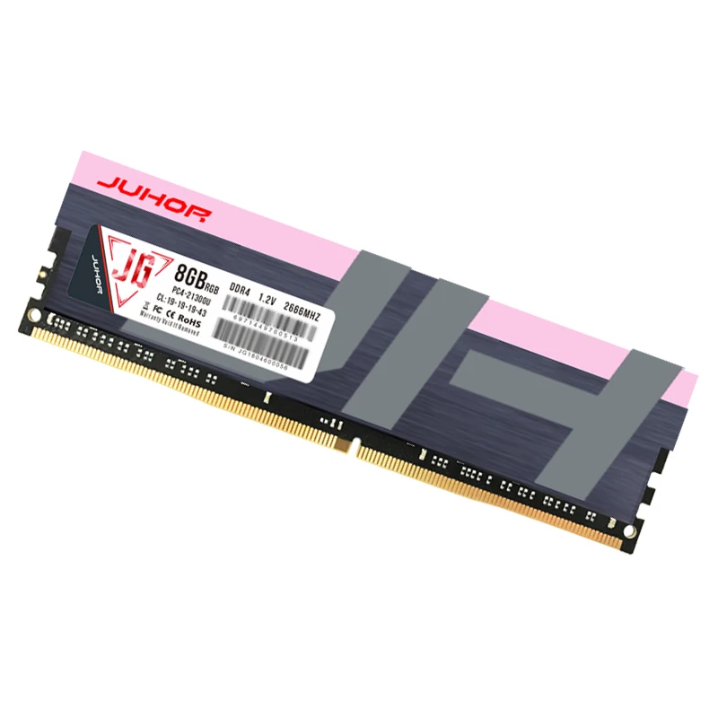 Juhor настольная память 8 ГБ Rgb Ram 2666 МГц 3000 МГц ddr4 DIMM 288pin для игр корабль memoria ram