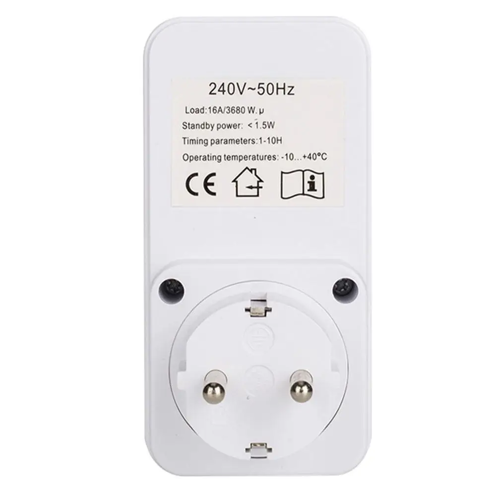 Countdown Timer Switch Smart Control Plug-In Socket Auto Shut Off Outlet Automaticl Turn Off Electronic Device