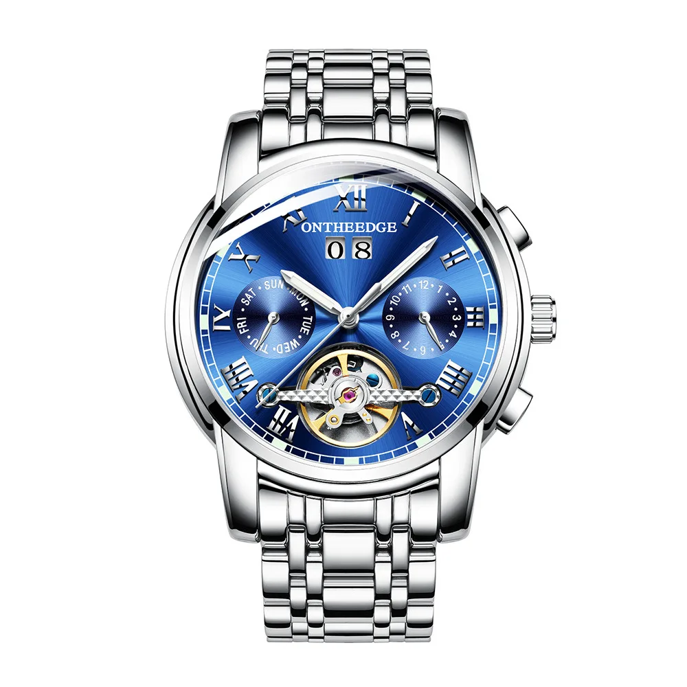 

Fashion Simple Business Steel Belt Mechanical Wrist Watch MEN'S Watch Students Wristwatch