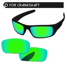 Papaviva изумрудно-зеленое зеркало поляризованные Сменные линзы для коленчатого вала Солнцезащитные очки Рамка UVA и UVB Защита