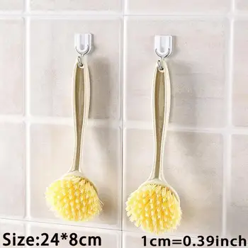 

Wash Pot Brush Wooden Long Handle Cleaning Brush Pan Pot Bowl Tableware Brush Dish Washing Brush Home Kitchen Cleaning Tool 1PC