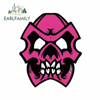 

EARLFAMILY 13cm x 12.8cm for Bobby Pink Skull Funny Car Stickers and Decals Trunk Bumper Car Wrap Vinyl Decoration