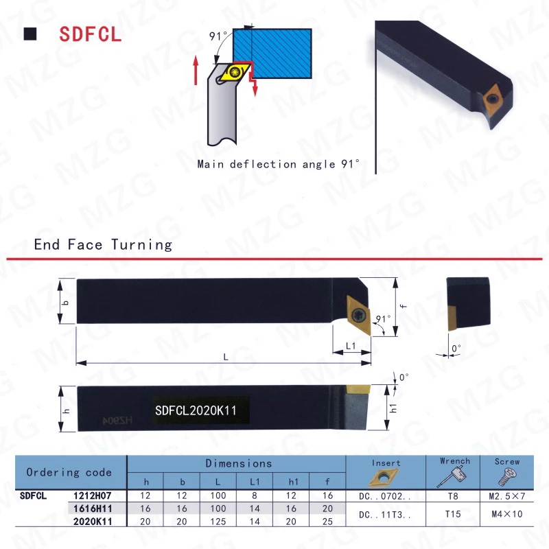MOSASK SDFCL Индексируемые карбидные вставки SDFCL1212H07 адаптер резак бар токарный станок с ЧПУ резец для наружной обточки держатель