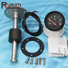 52mm Kraftstoff Level Meter + Sensoren 0-190ohm Wasser Level Sensor 100 ~ 600mm Kraftstoff Sender Einheit Auto Gauge für Auto Boot Motorrad