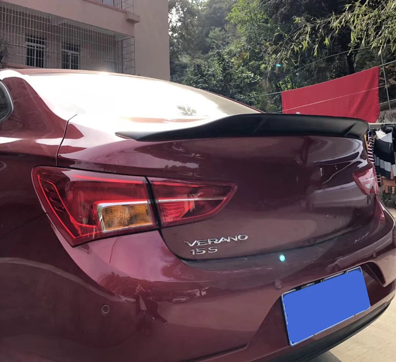 Для система навигации для Buick Verano GT Spoiler15-18 Verano спойлер Высокое качество ABS Материал заднее крыло автомобиля четыре двери-задний бампер автомобиля багажник хвост