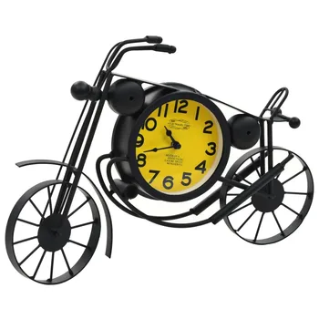 

VidaXL Vintage Retro-Style Motorcycle Wall Clock Time Clocks House Motorbike Wall Art Decor Clock