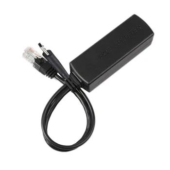 

IEEE 802.3af Micro USB Active PoE Splitter Power over Ethernet 48V to 5V 2.4A for tablet Dropcam or Raspberry Pi