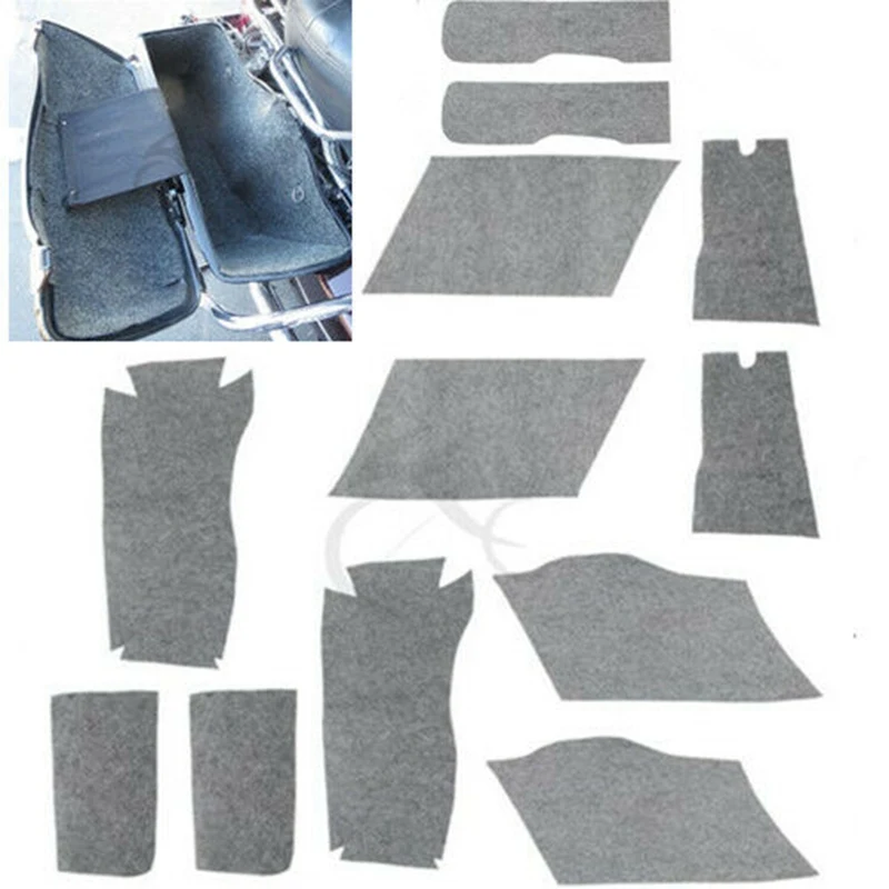 

Motorcycle ABS Hard Saddlebag Carpet Liner For Harley Touring Street Glide Road King FL FLHT FLHR FLHX FLTR 1994-2013 12 11 10