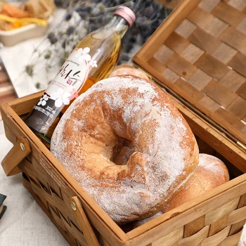 

SWEETGO Artificial bread French Baguette food model Simulated backing store photography tools toast home decoration accessory