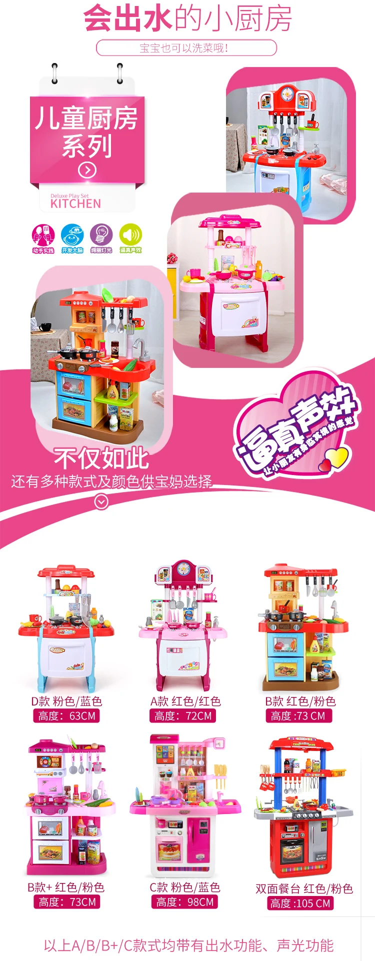 Игровой домик Модель кухонные принадлежности детский набор игрушек Северная Америка материк Китай Приготовления детей девочек мальчик маленький
