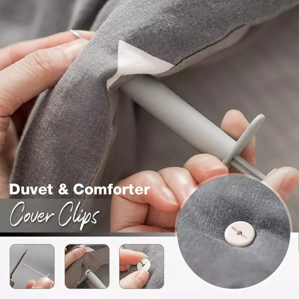 Funda de edredón antideslizante, pinza para edredón, sujetadores de soporte de cama, se corrige en su lugar, dispositivo para dormir anticorrer