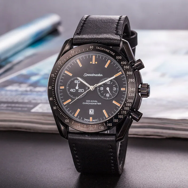 

Top Brand Business Quartz Watches Men aaa watch with Leather Strap Relogio Masculino