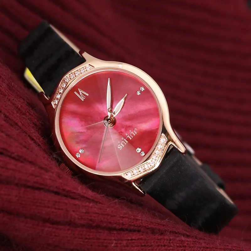 Часы женские кварцевые в японском стиле изящные модные часы с перламутром и