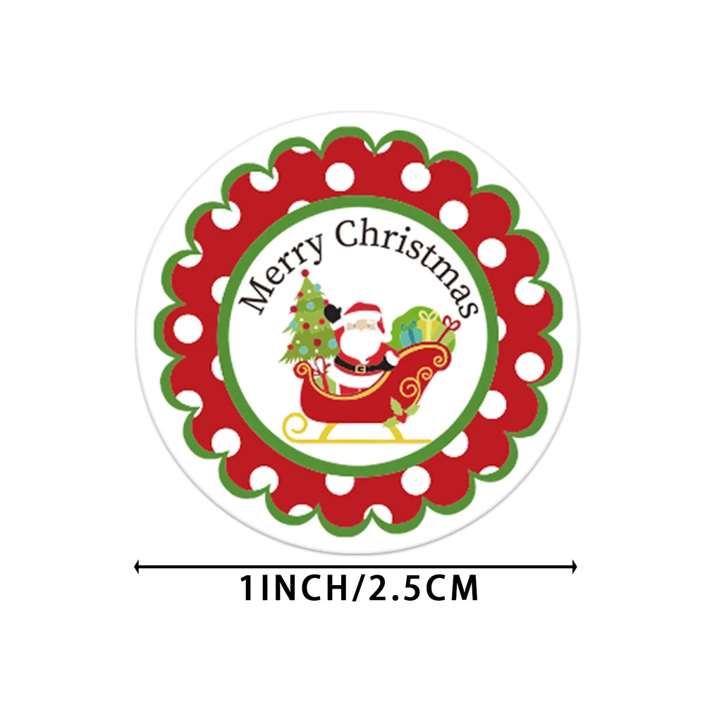 50-500pcs Frohe Weihnachten Aufkleber Santa Claus Elch Muster Aufkleber Party Urlaub Dekoration Geschenk Aufkleber Backen Aufkleber Etikett – Detail 17