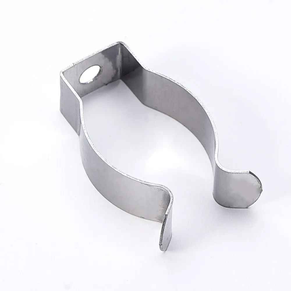 High Quality 4~100pcs T8 Tube Clips Stainless Steel U Clip Holder For LED Fluorescent Light Tube Lamp Bracket Lampholder