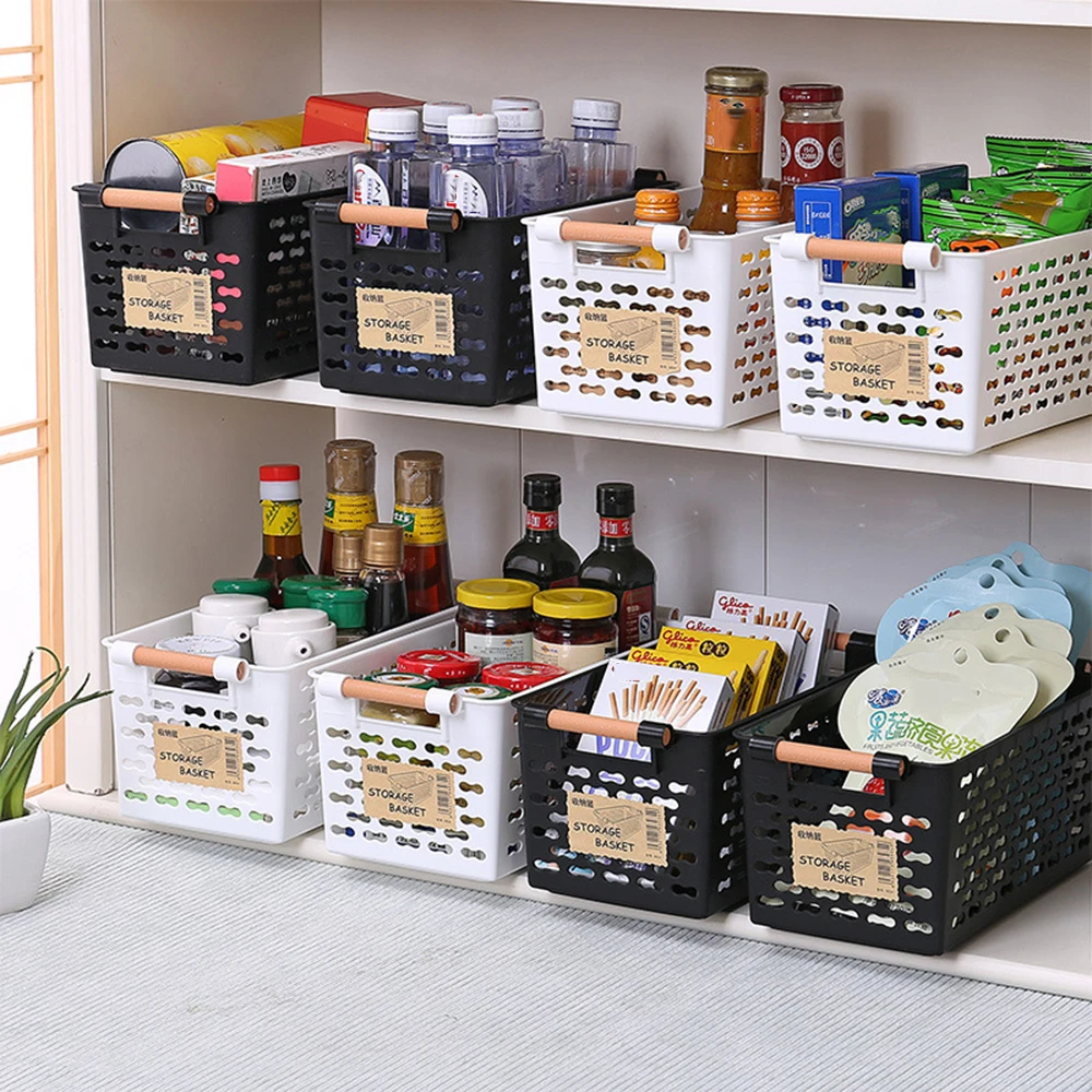 Whitefurze Plastic Handy Baskets Organiser Pharmacy Home Office School 3,5,10,20