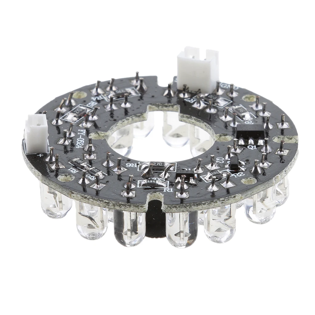 IR 24 LED Light Board Infrared Lamp Board Module for Day Night Vision Camera Security Camera High Definition IR LED