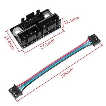 

5 Lots 3D Printer Motor Parallel Module with Adapter Cables for Dual Double 3D Printer Board DIY Parts and Accessories