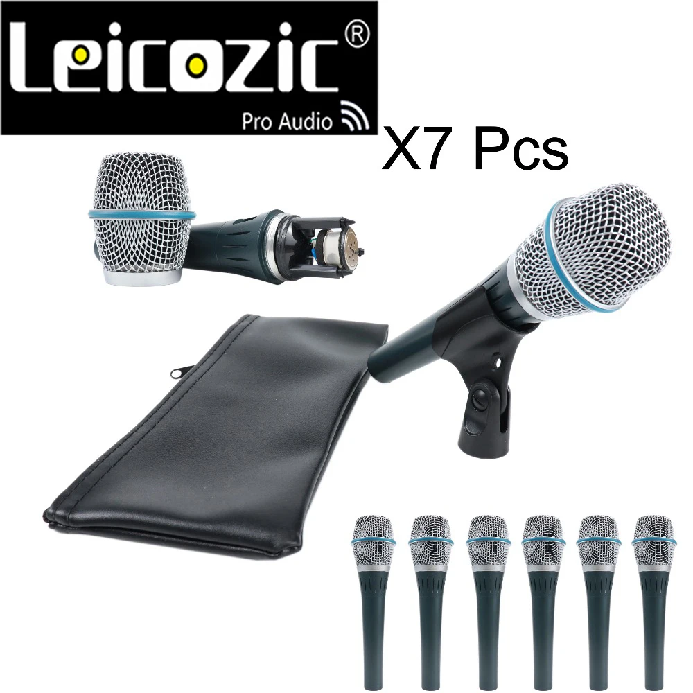Leicozic 7Pcs Beta 87a Supercardioid Vocal