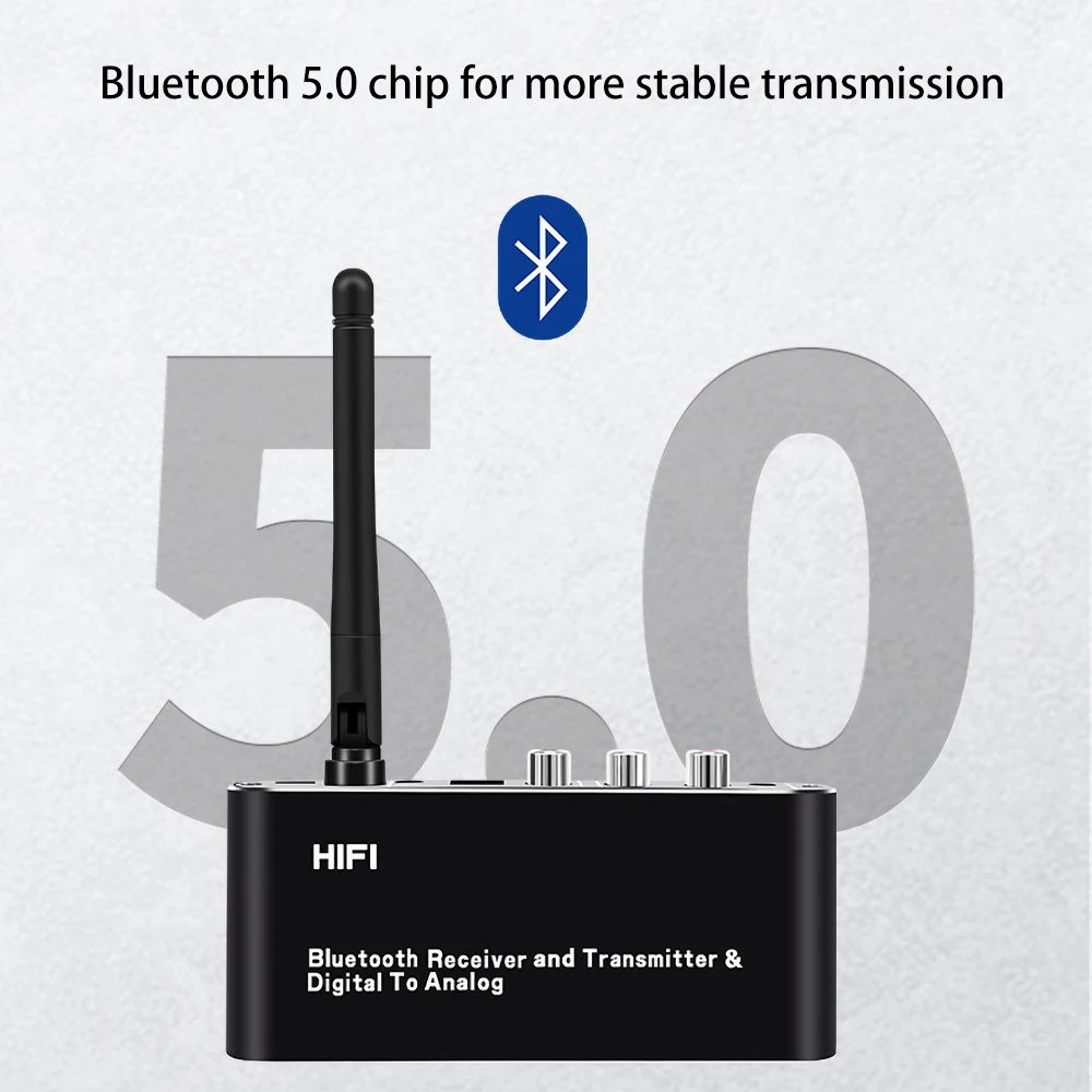 Цифровой коаксиальный Toslink в аналоговый HiFi Bluetooth 5 0 приемник передатчик цифровой
