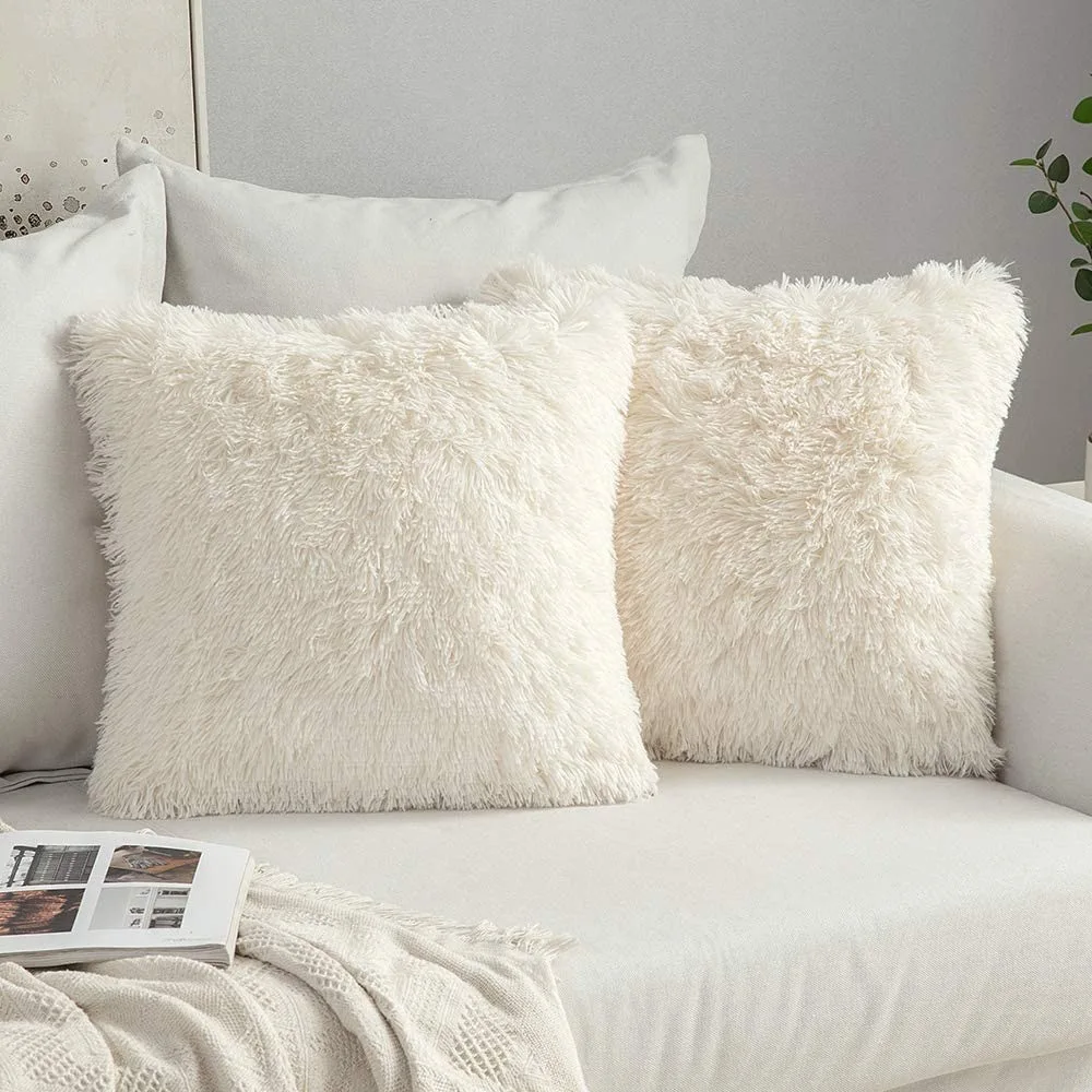 Housse de coussin cocooning moelleuse et douce