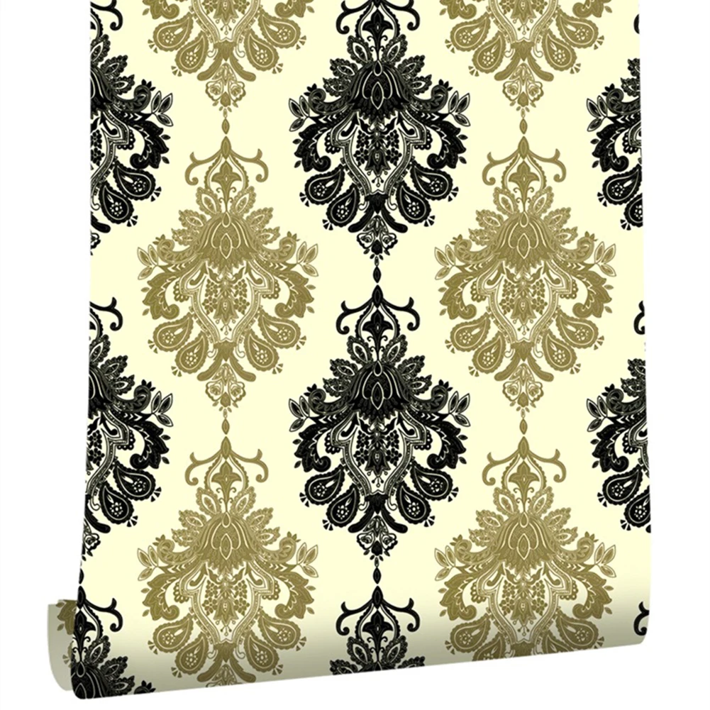 Self Adhesive Floral Damascus Wallpaper European Peel and Stick Damask