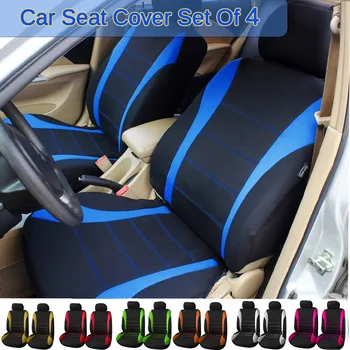 

2 Pcs 7 Colors 4 Seasons Universal Full Set Car Front Seat Cover Automobiles Interior Accessories Auto Seat Cover Protector