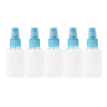

5 Pcs Empty Blue Spray Bottle Pump 50ML