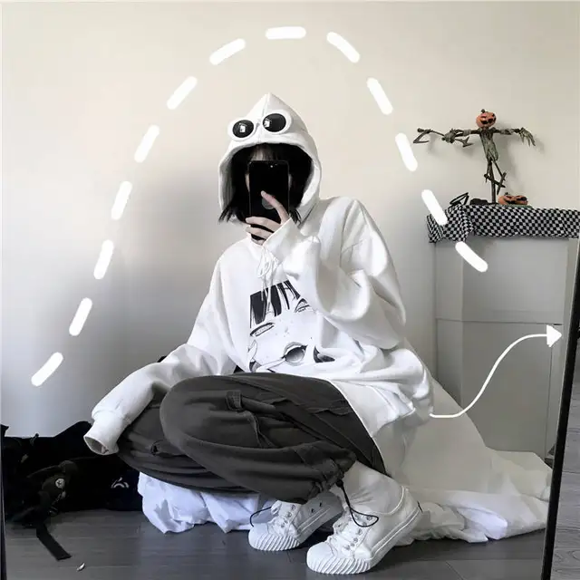 Harajuku Yandere Hoodie Streetwear 5