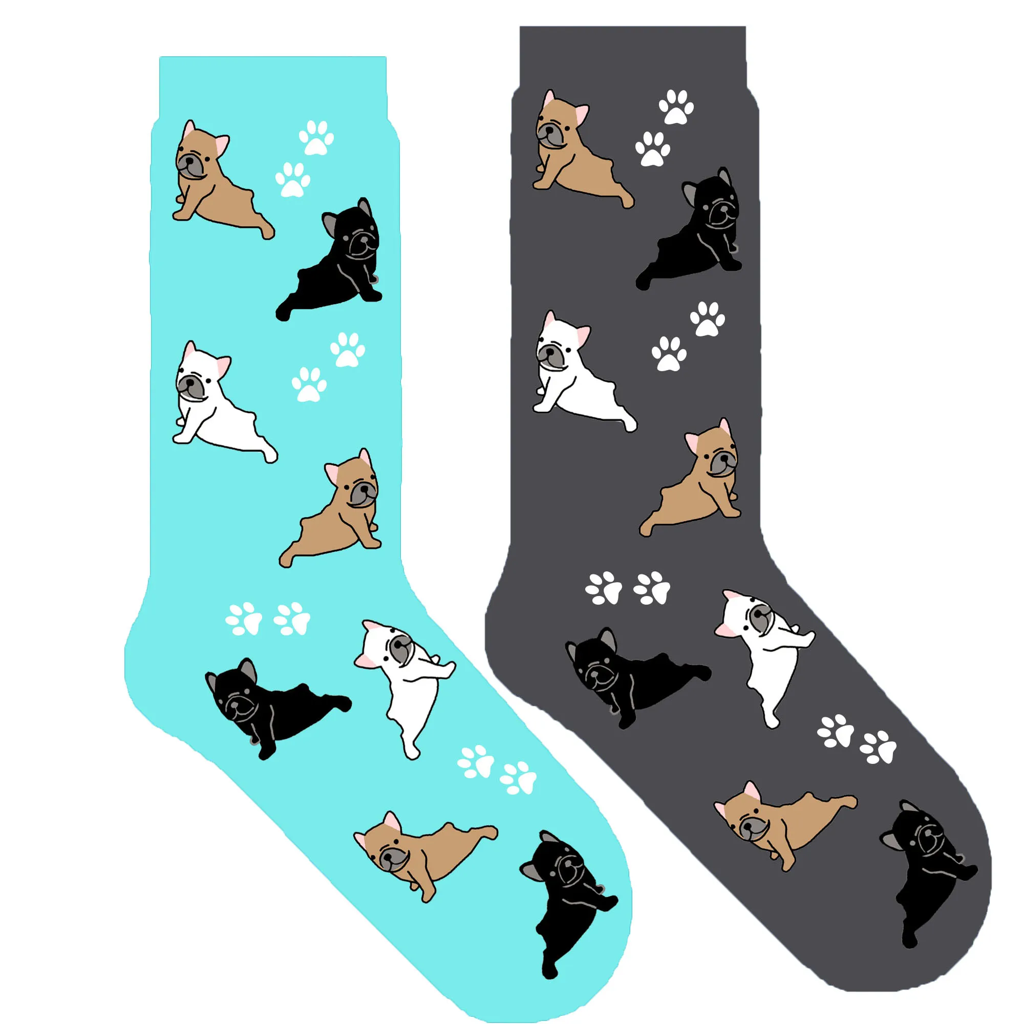 Французский щенок бульдога, носки для собак для женщин, унисекс, французский бульдог, новинка, носки с лапой, милые женские носки, 50 пара/лот
