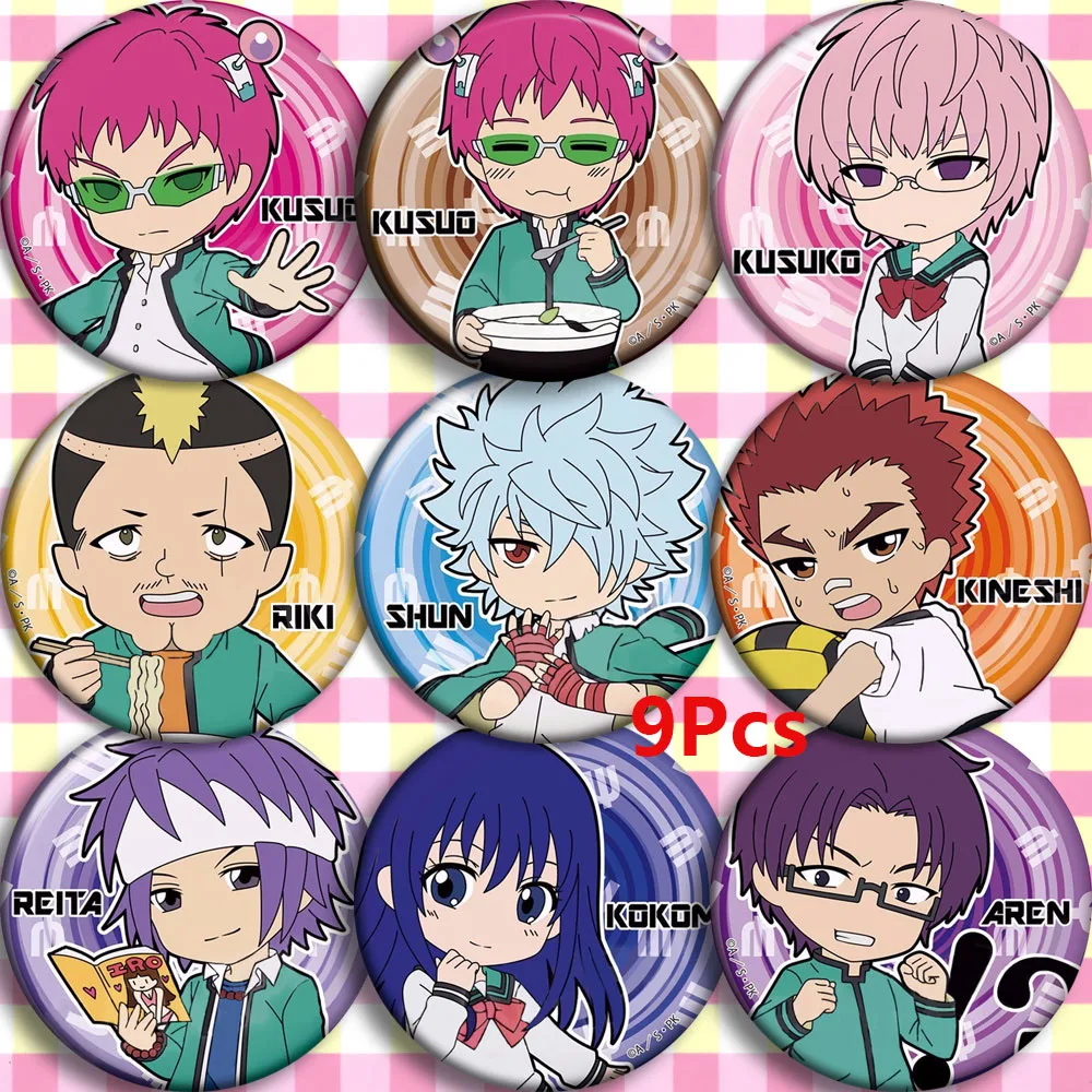 Аниме Гибельная жизнь Saiki K. Kusuo no Sainan Косплей Bedge мультфильм значок брошь на кнопке