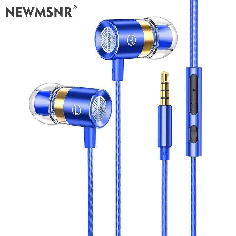 Newmsnr ZY-03 металлические наушники-вкладыши для Xiaomi телефона стерео бас гарнитура
