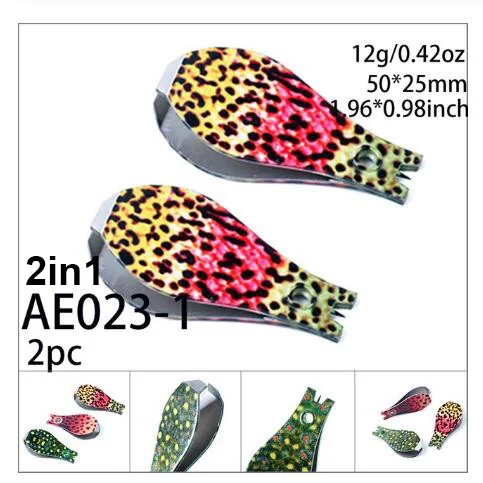AE023 Rainbow 2PC Maximumcatch 2 шт./лот Рыбалка Нипер из нержавеющей стали леска резак клипер рыболовный аксессуар - Цвет: AE023 Rainbow 2PC