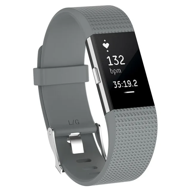 Серый JSPSTA Аксессуары для браслета Fitbit Charge 2 сменный Браслет ремешок для Fitbit Charge2 браслет для Fitbit Charge 2 - Цвет: Серый
