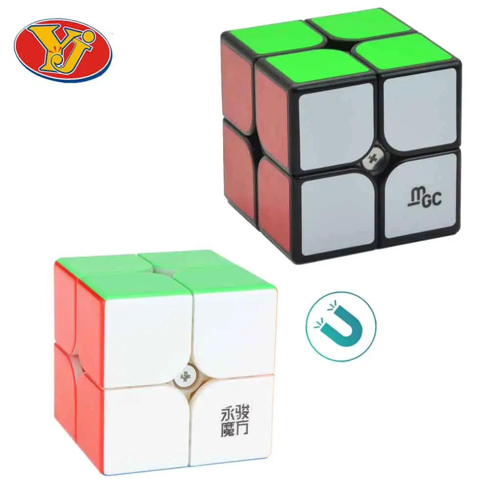 Профессиональный Магнитный куб YJ MGC2 YuPo M 2x2x2 50 мм YongJun 2x2 MGC обучающая наклейка s