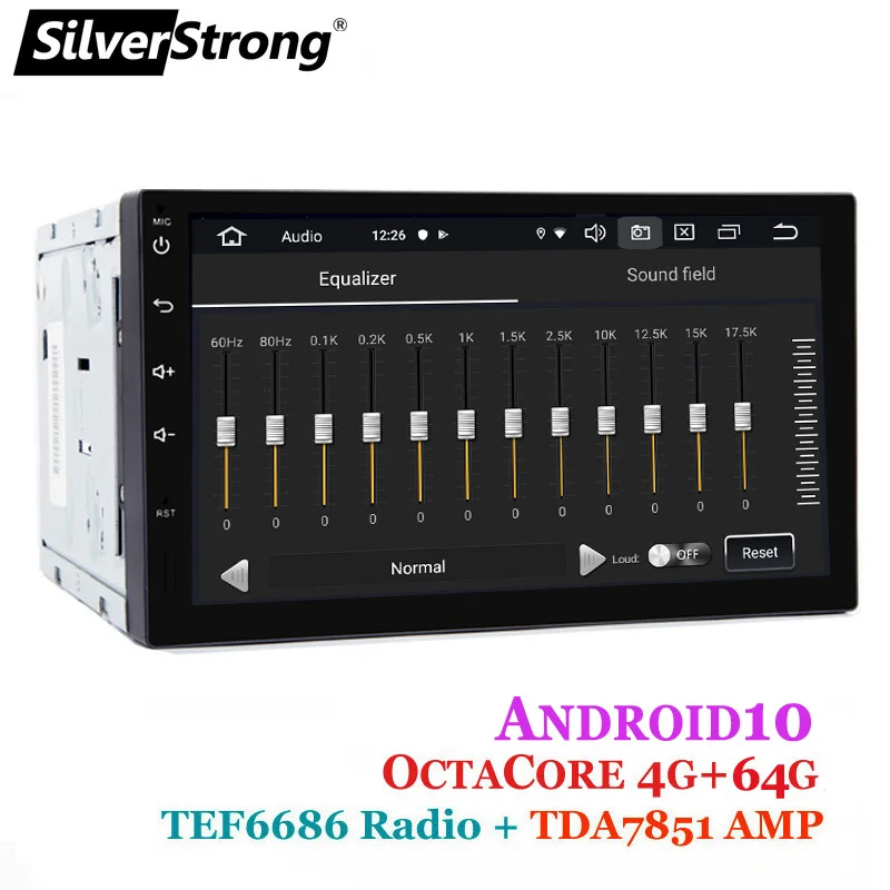 Автомагнитола SilverStrong универсальная стерео система на Android 10 с IPS экраном 7 дюймов