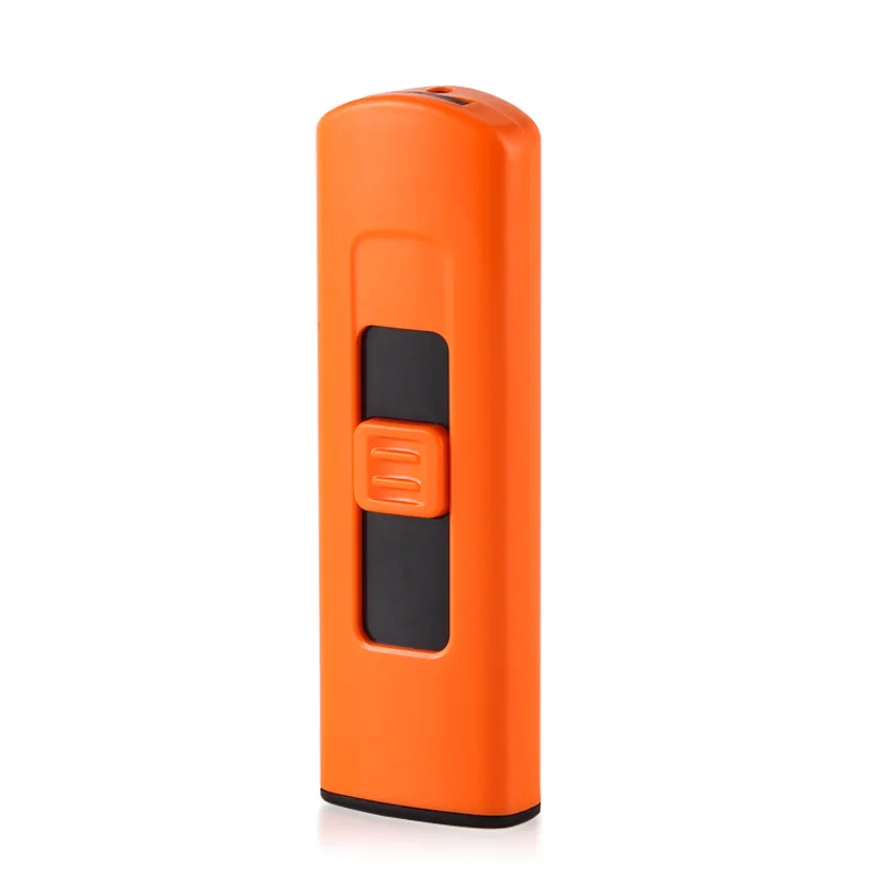 Пластиковая зажигалка сенсорная Индукционная ветрозащитная электронная зажигалка - Цвет: Orange