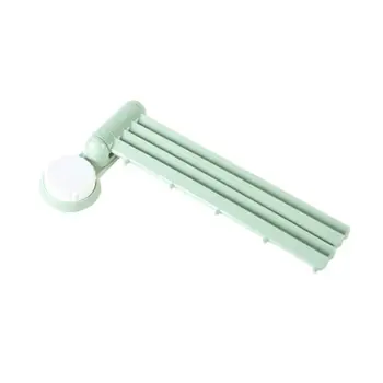 

4Layer Towel Rack Wall Mounted Folding Bar Rotatable Washcloth Hanger Rag Holder 53CB