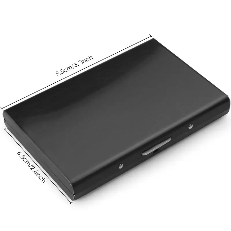 Мода RFID Блокировка Кредитная карта ID держатель Тонкий Деньги мужской кошелек для путешествий из нержавеющей стали кошельки