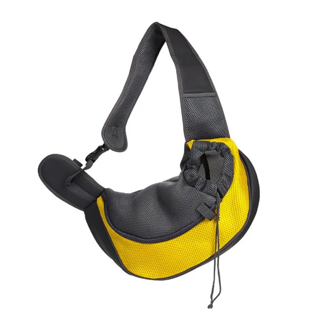 yellow Fenice Pet Puppy Carrier Открытый Путешествия собака сумка на плечо сетки Оксфорд один комфорт Слинг Сумка Tote мешок - Цвет: yellow